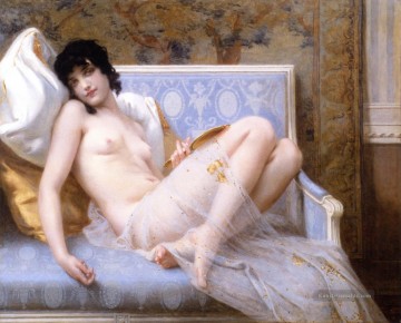  guillaume - Nackte junge Frau auf einem Sofa jeune femme DeNackte sur Canape nackt Guillaume Seignac
